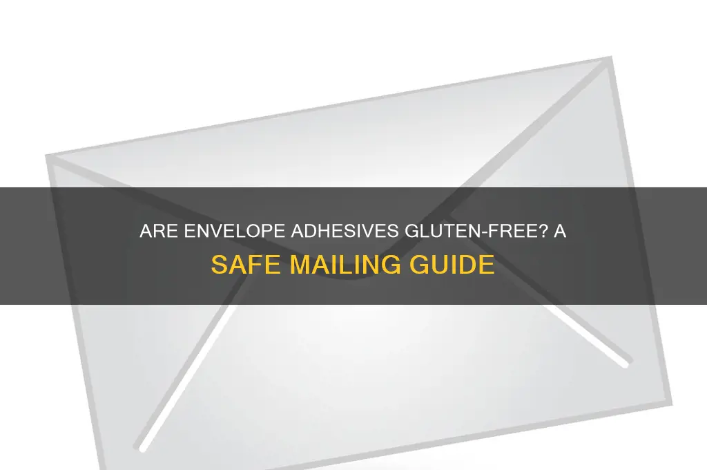 are licking envelopes gluten free