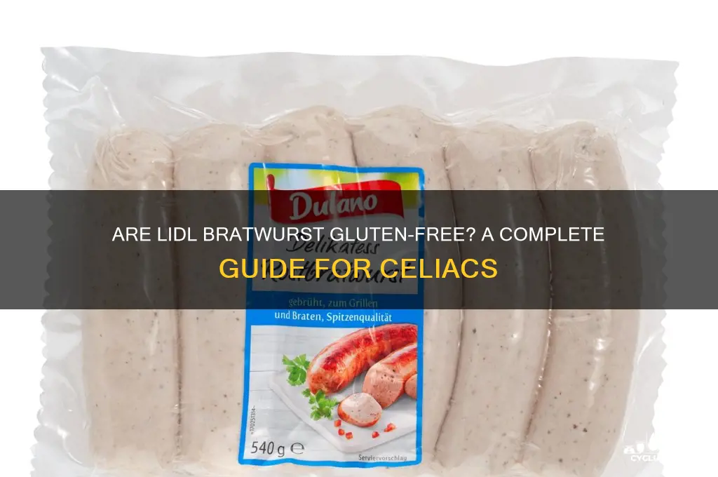 are lidl bratwurst gluten free