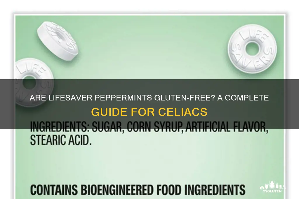are lifesaver peppermints gluten free