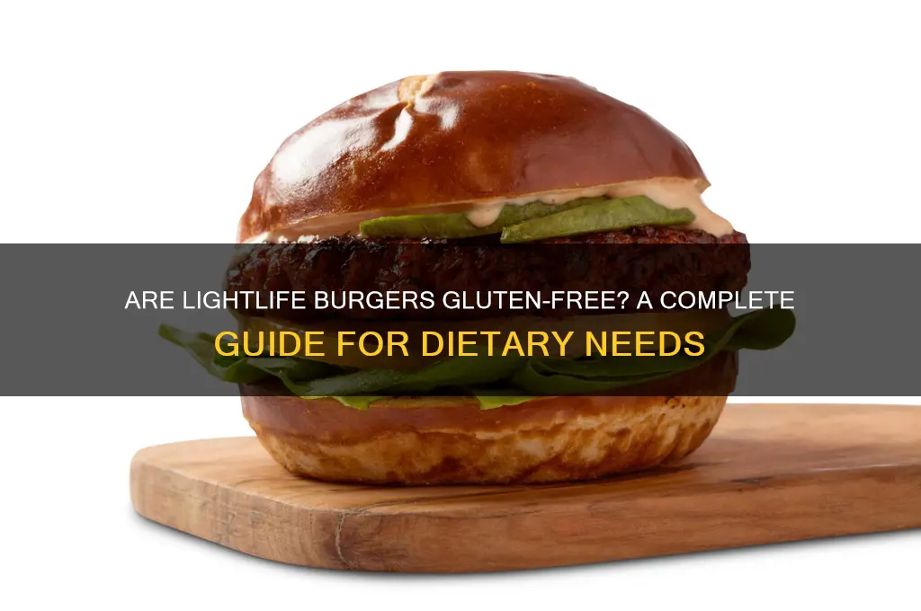 are lightlife burgers gluten free