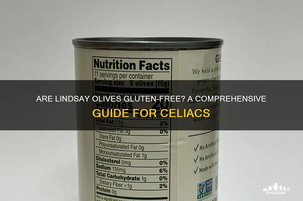are lindsay olives gluten free