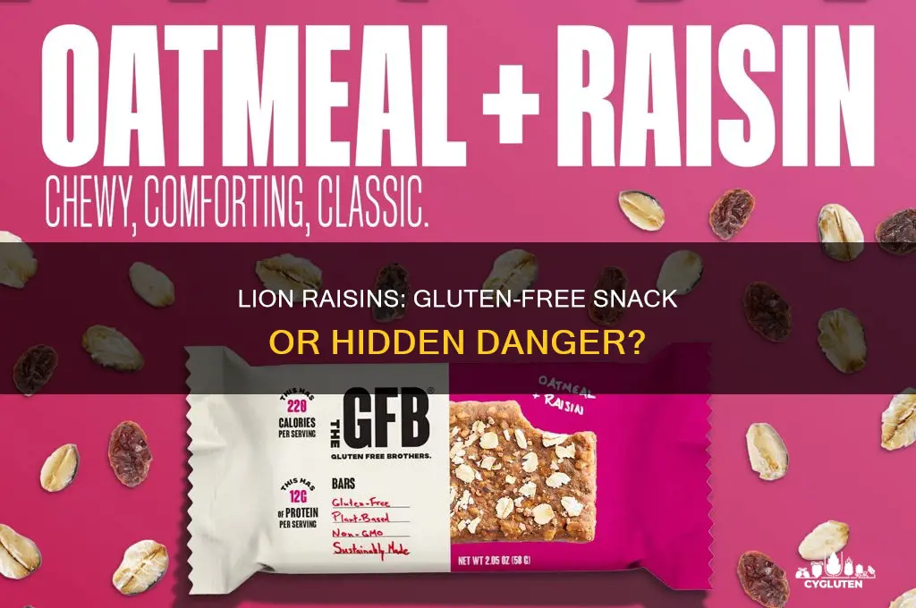 are lion raisins gluten free