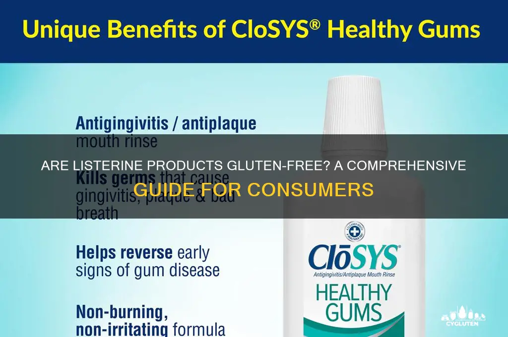 are listerine products gluten free