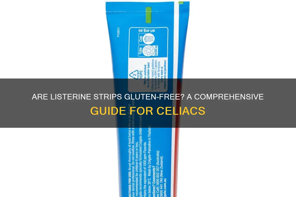are listerine strips gluten free