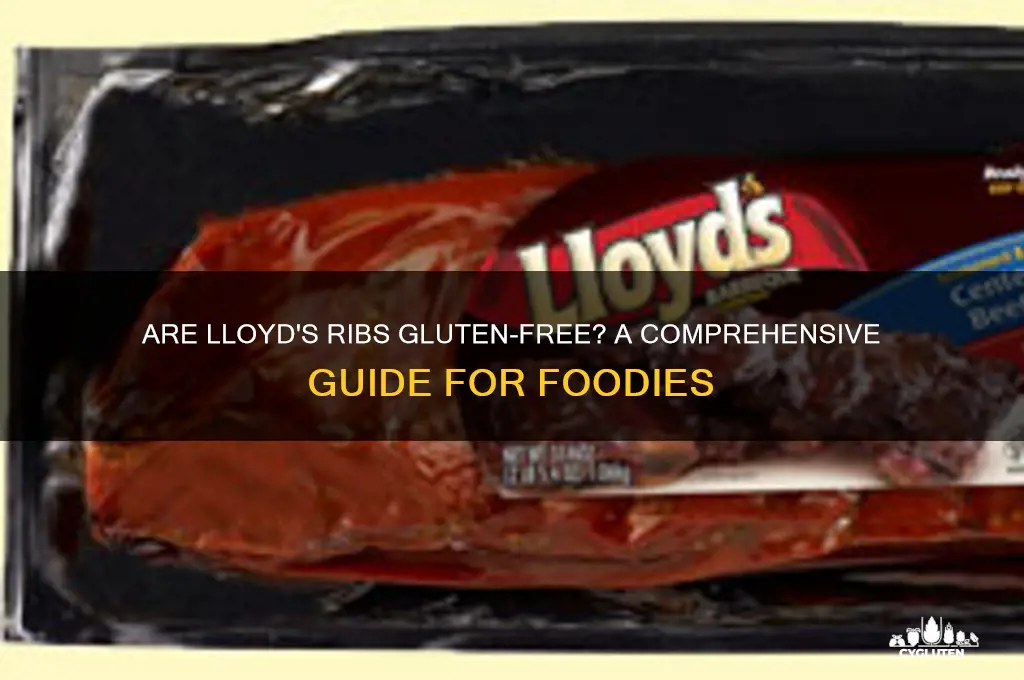 are lloyds ribs gluten free