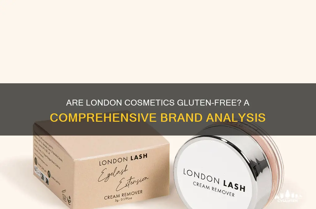 are london cosmetics gluten free