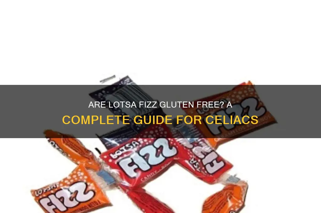 are lotsa fizz gluten free