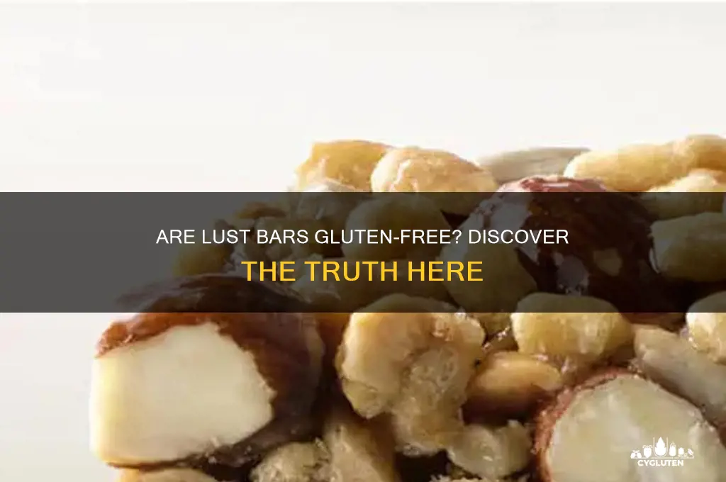 are lust bars gluten free