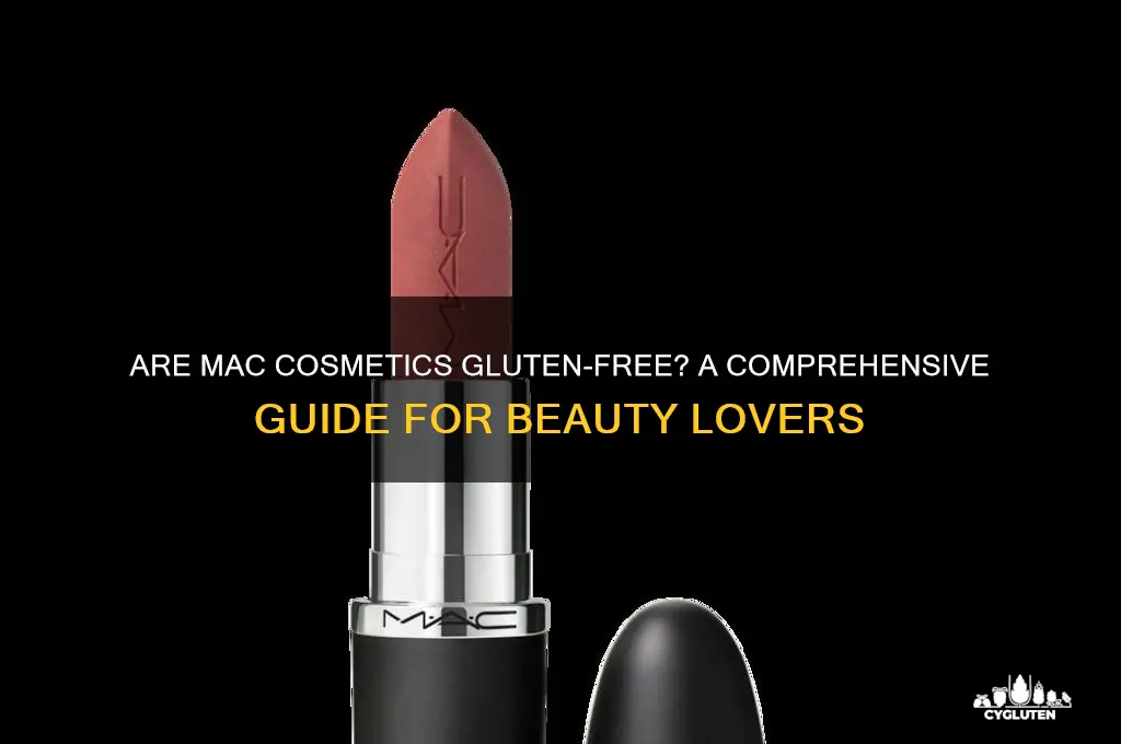 are mac cosmetics gluten free