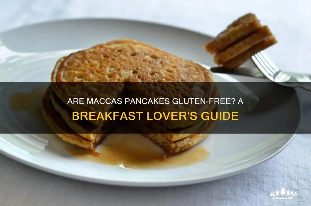 are maccas pancakes gluten free