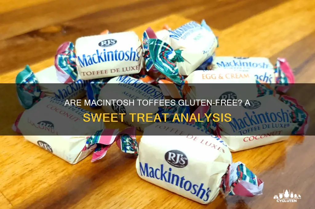are macintosh toffees gluten free