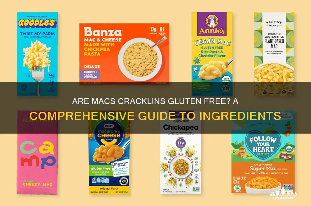 are macs cracklins gluten free