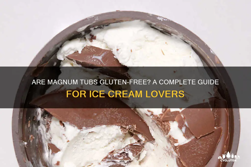 are magnum tubs gluten free