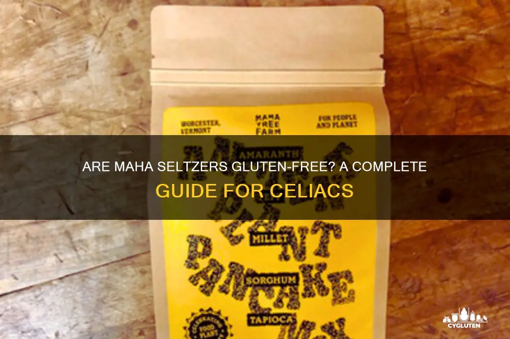 are maha seltzers gluten free