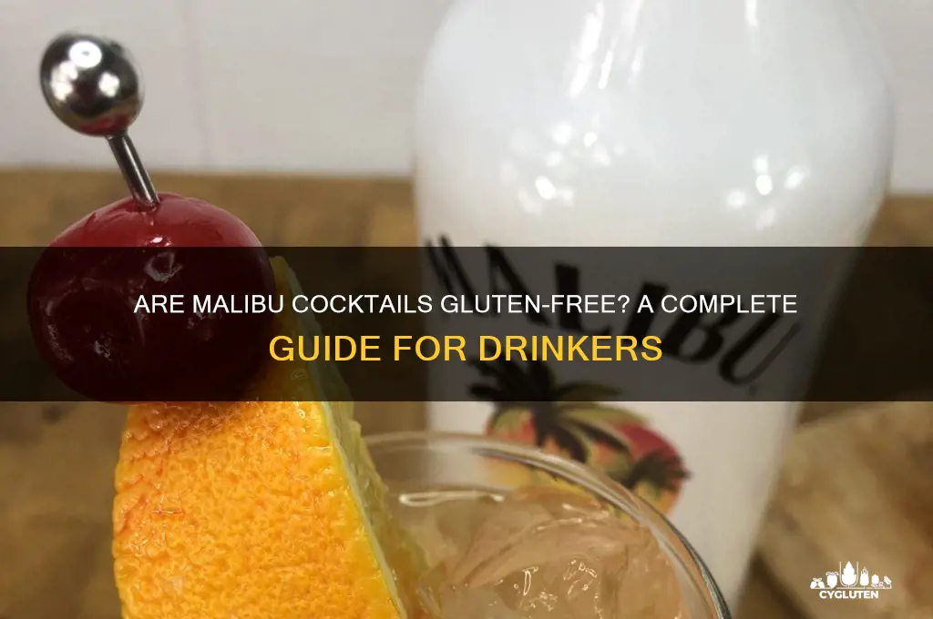 are malibu cocktails gluten free