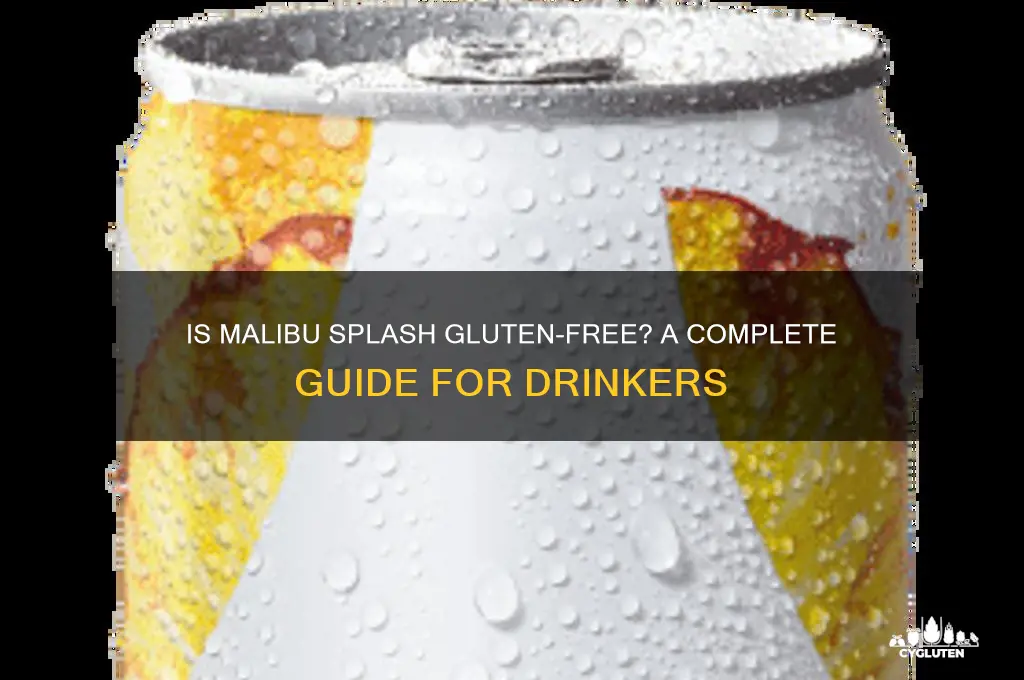 are malibu splash gluten free