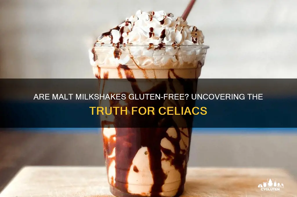 are malt milkshakes gluten free