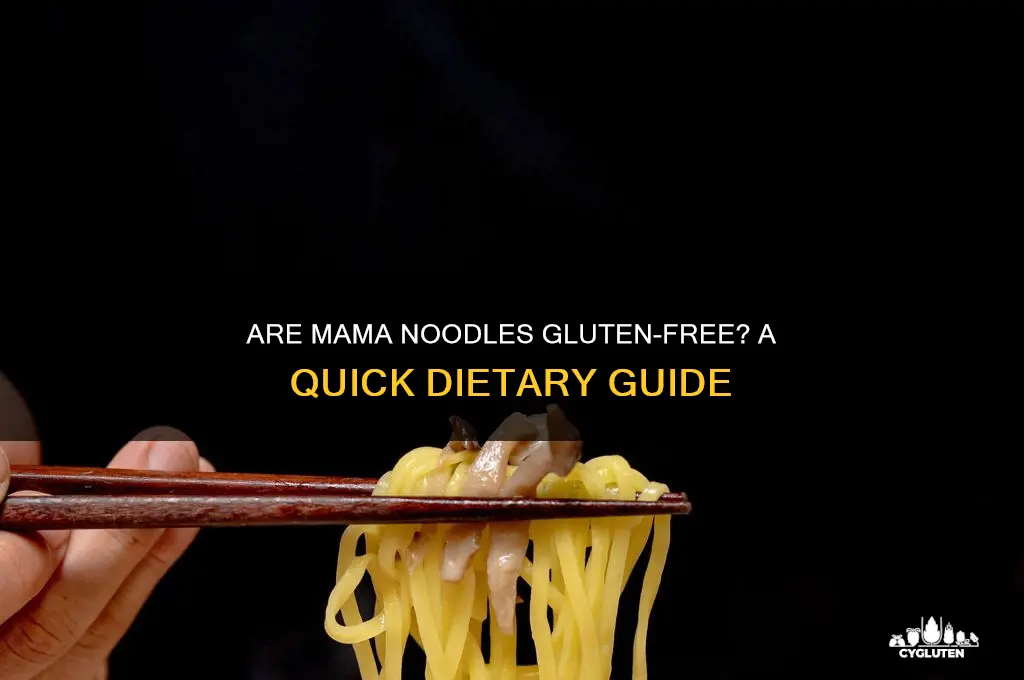 are mama noodles gluten free