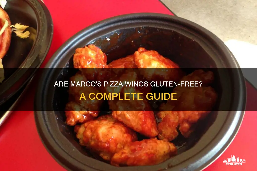 are marcos wings gluten free