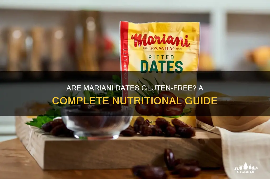 are mariani dates gluten free
