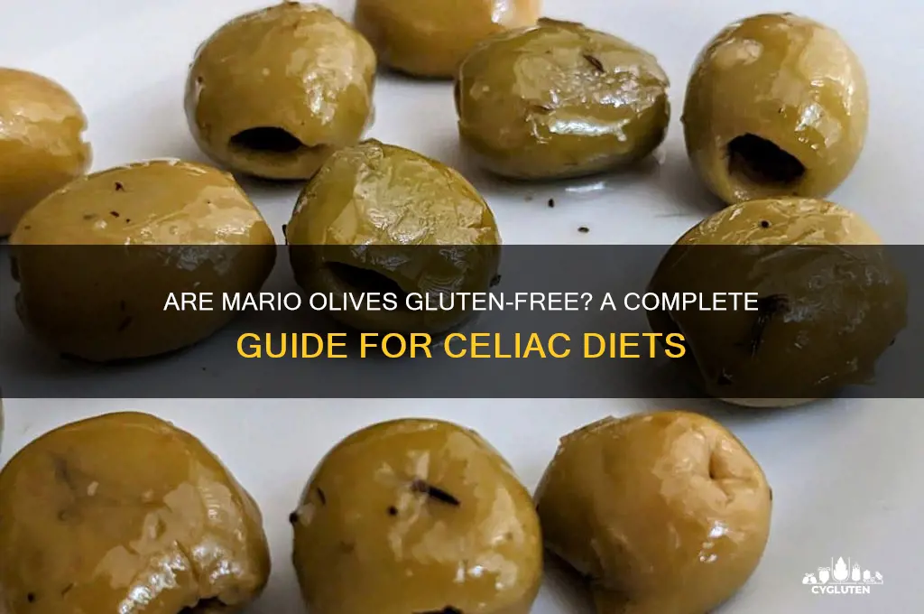 are mario olives gluten free