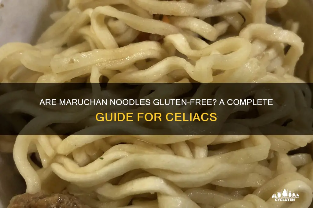 are maruchan noodles gluten free