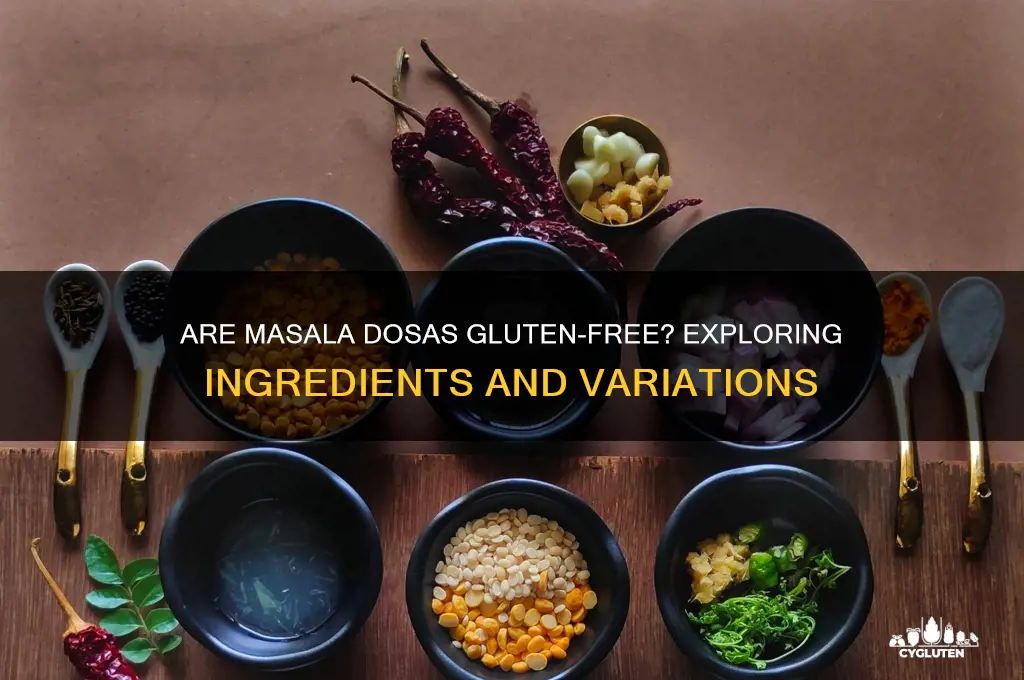 are masala dosas gluten free