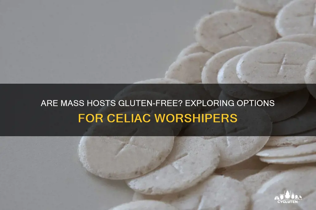 are mass hosts gluten free