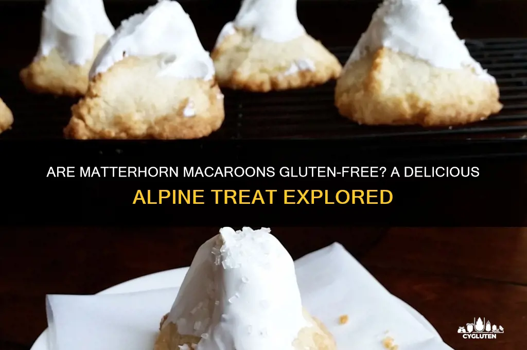 are matterhorn macaroons gluten free