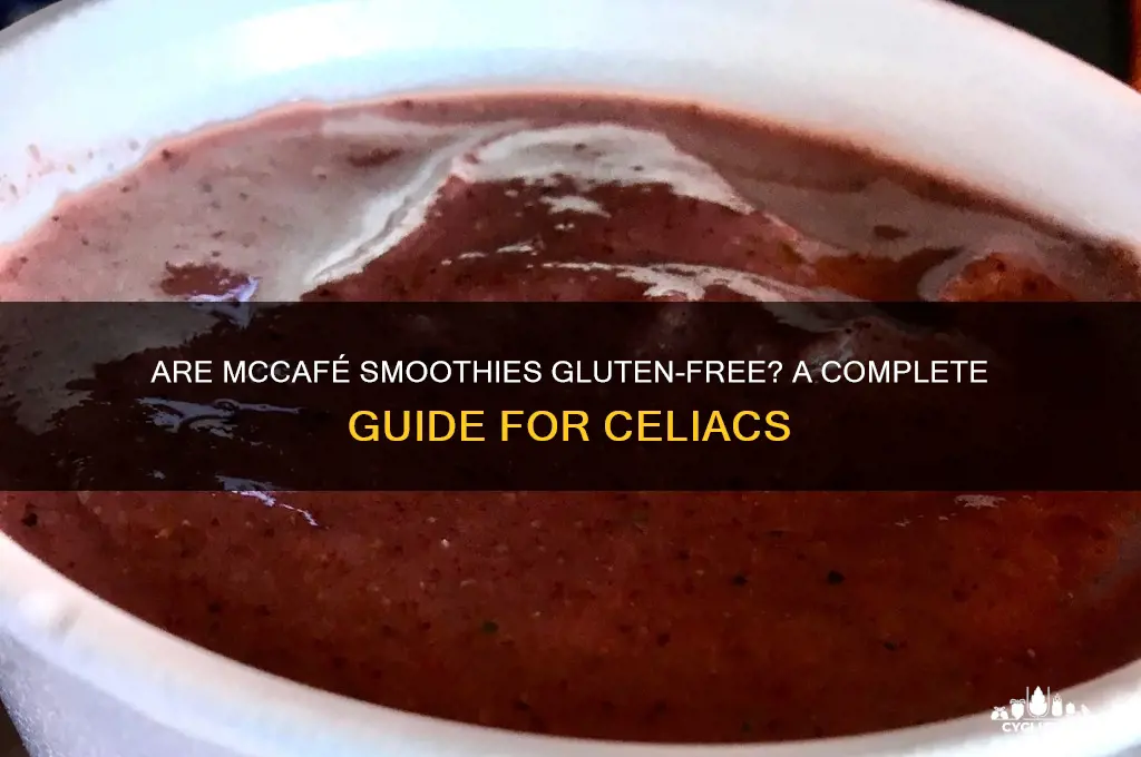 are mccafe smoothies gluten free