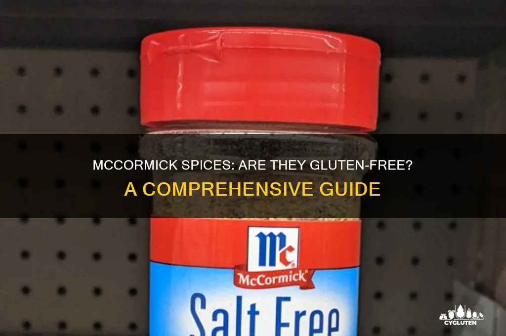 are mccormick spices gluten free