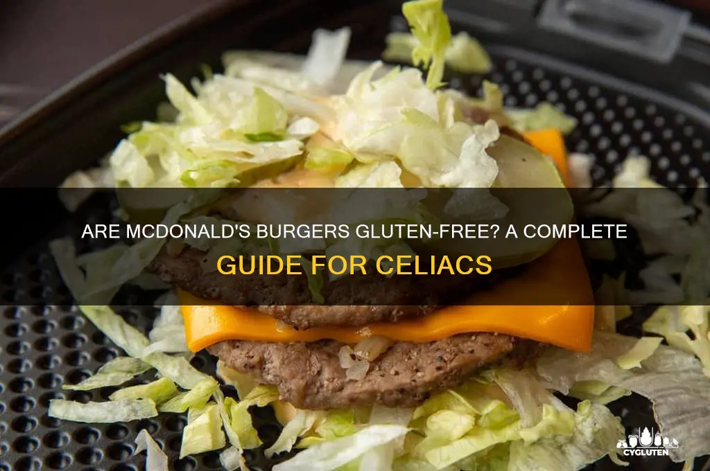 are mcdonald burgers gluten free