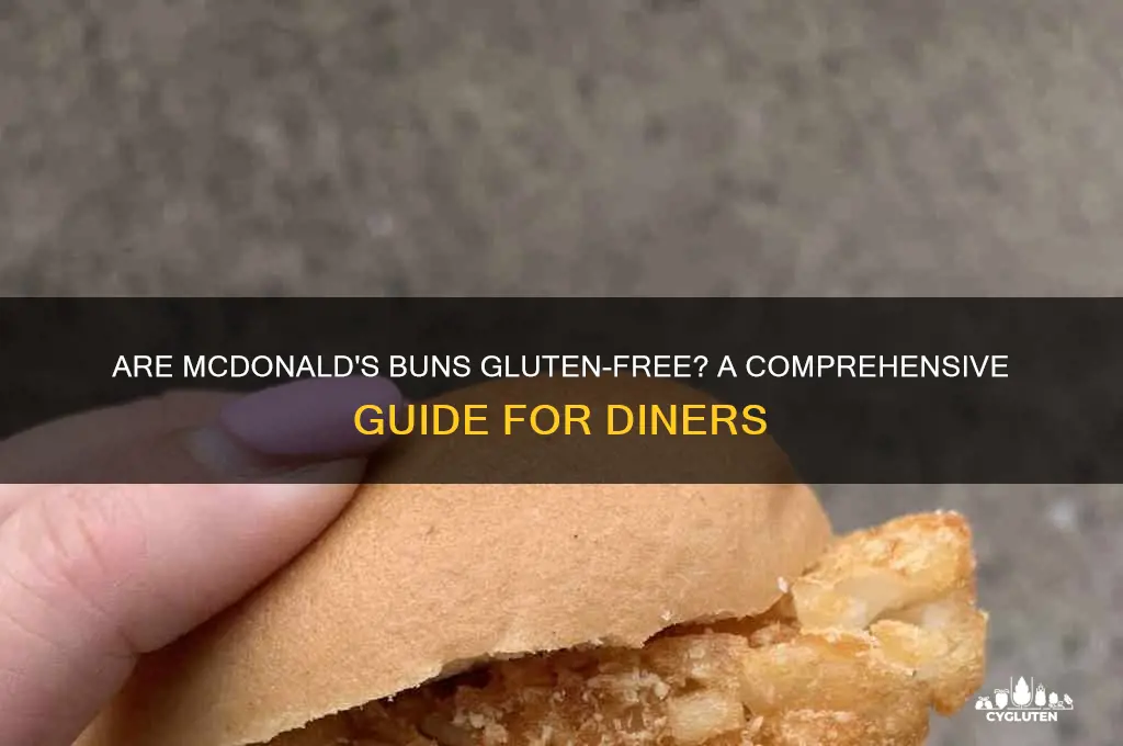 are mcdonalds buns gluten free