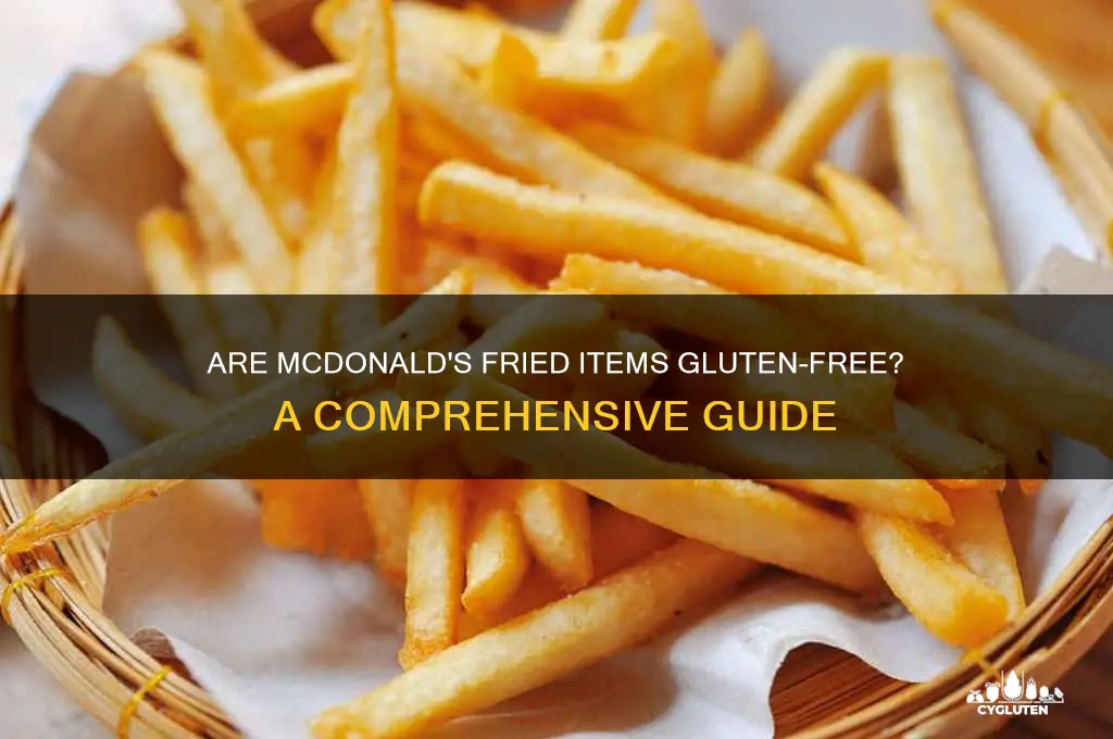 are mcdonalds fried gluten free