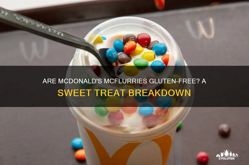 are mcdonalds mcflurries gluten free
