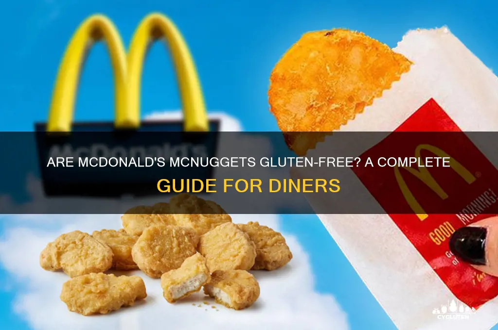 are mcdonalds mcnuggets gluten free