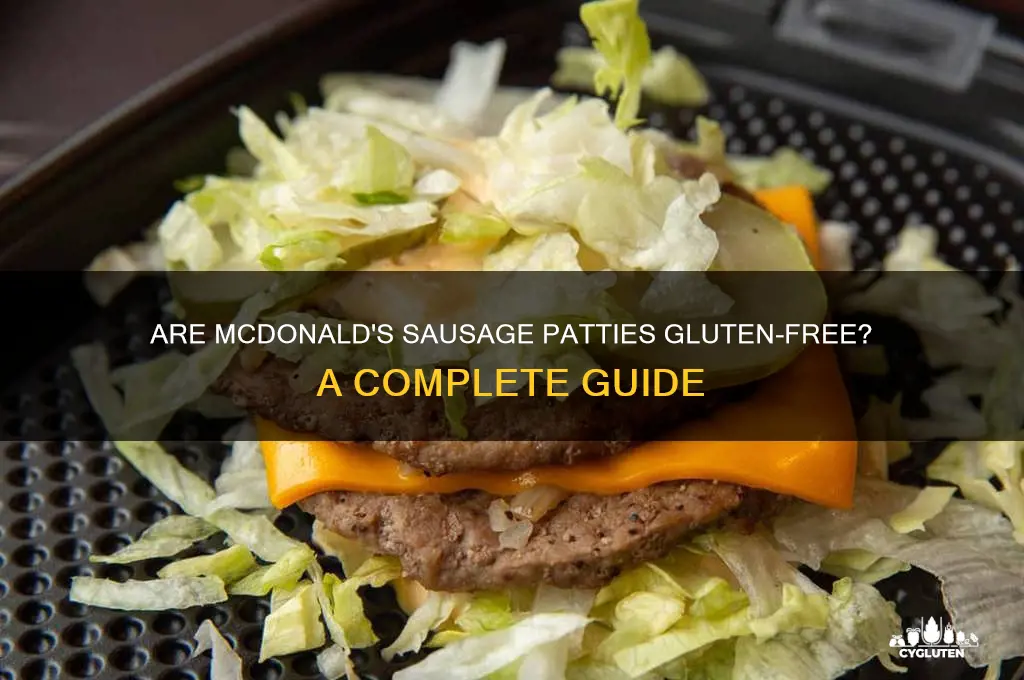 are mcdonalds sausage gluten free