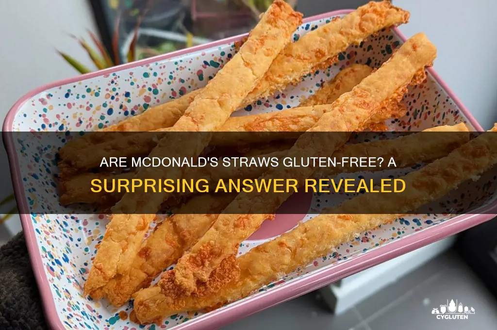 are mcdonalds straws gluten free