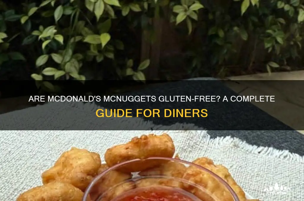 are mcnuggets gluten free