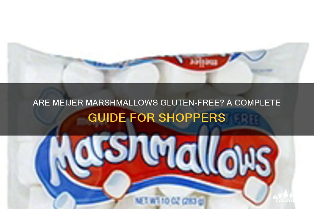 are meijer marshmallows gluten free