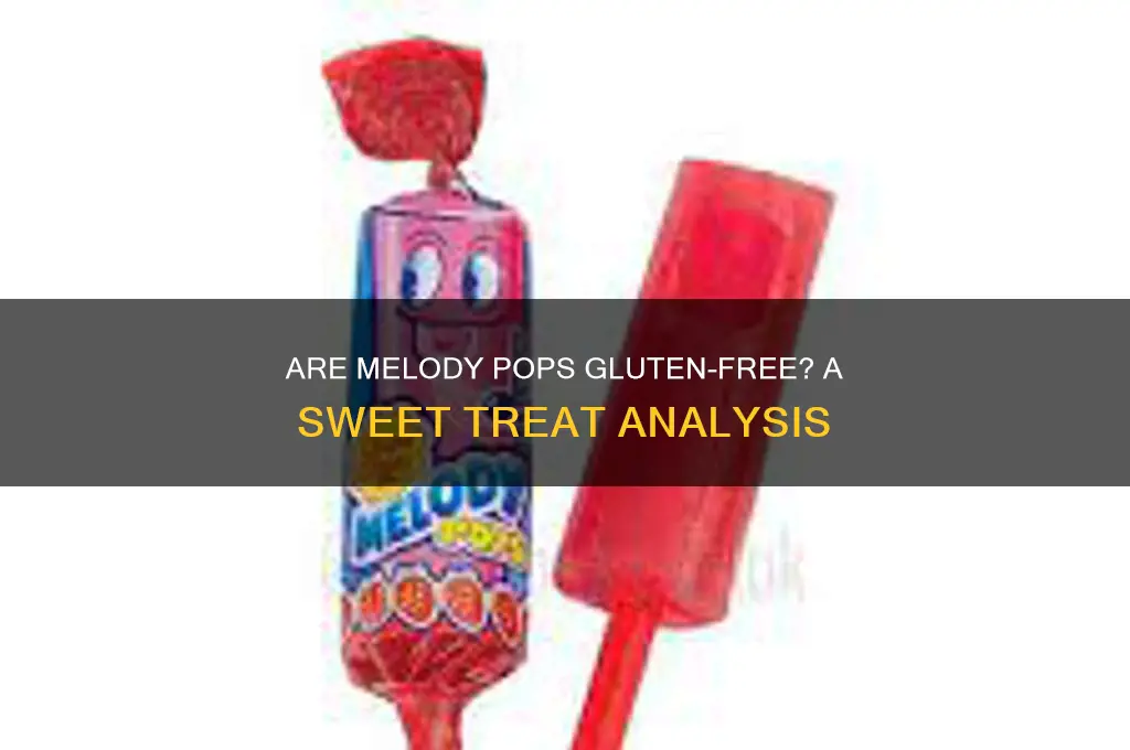 are melody pops gluten free