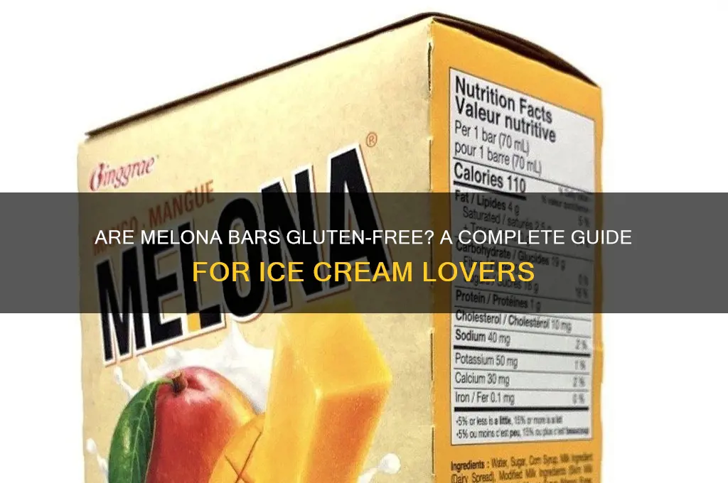 are melona bars gluten free