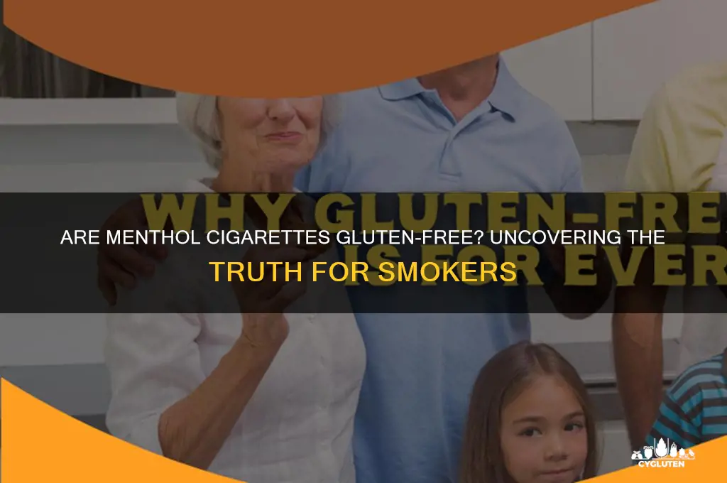 are menthol cigarettes gluten free