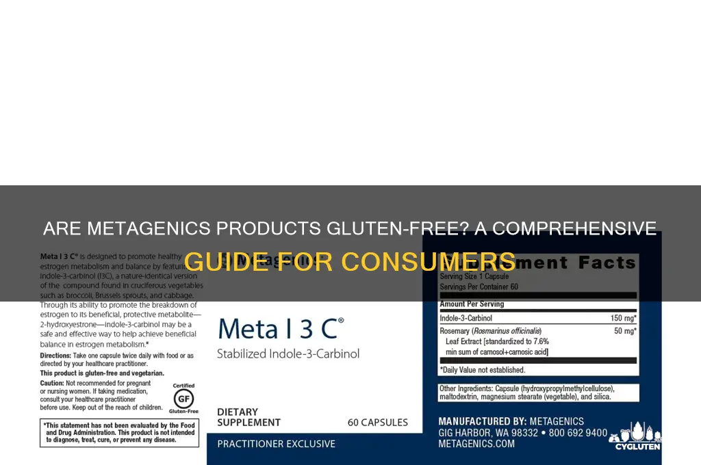 are metagenics products gluten free