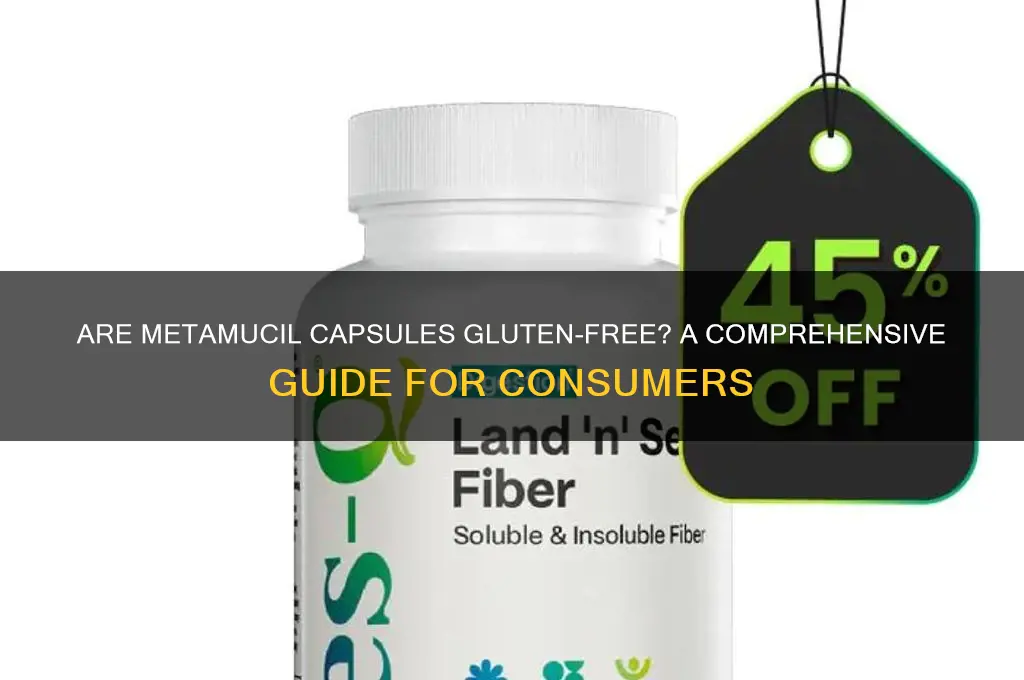 are metamucil capsules gluten free