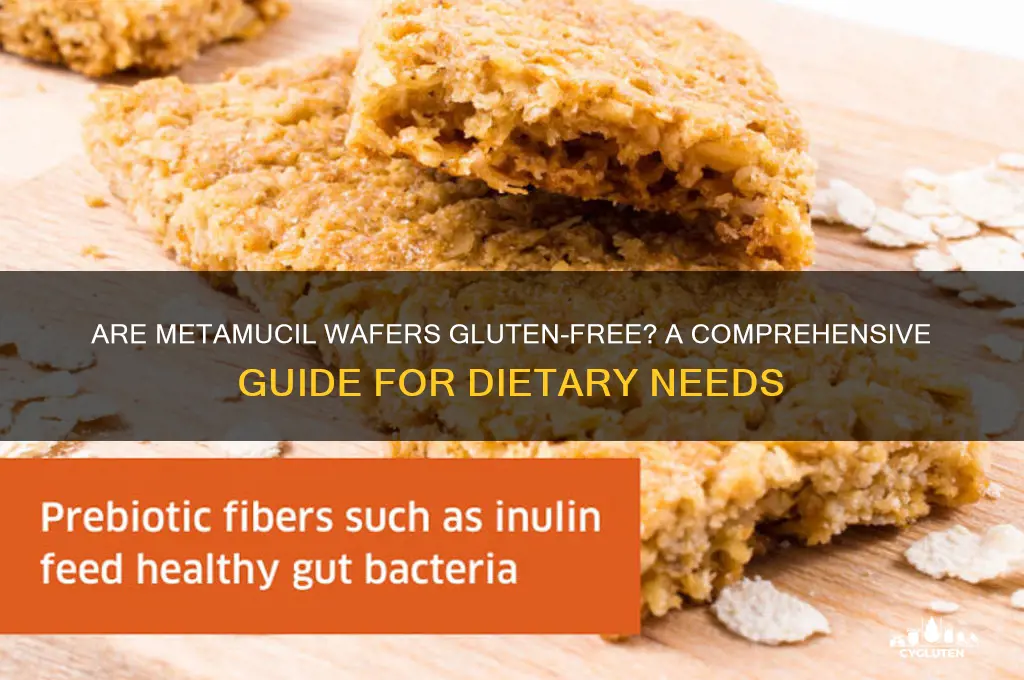 are metamucil wafers gluten free