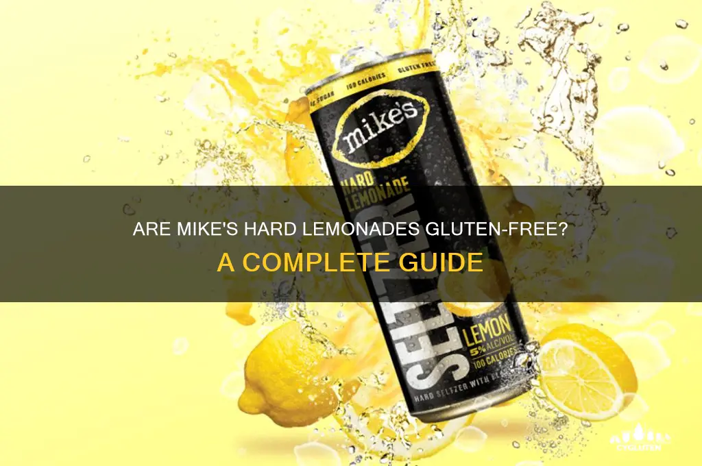 are mike hards gluten free