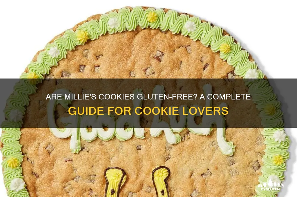 are millies cookies gluten free