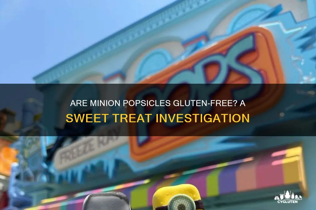 are minion popsicles gluten free