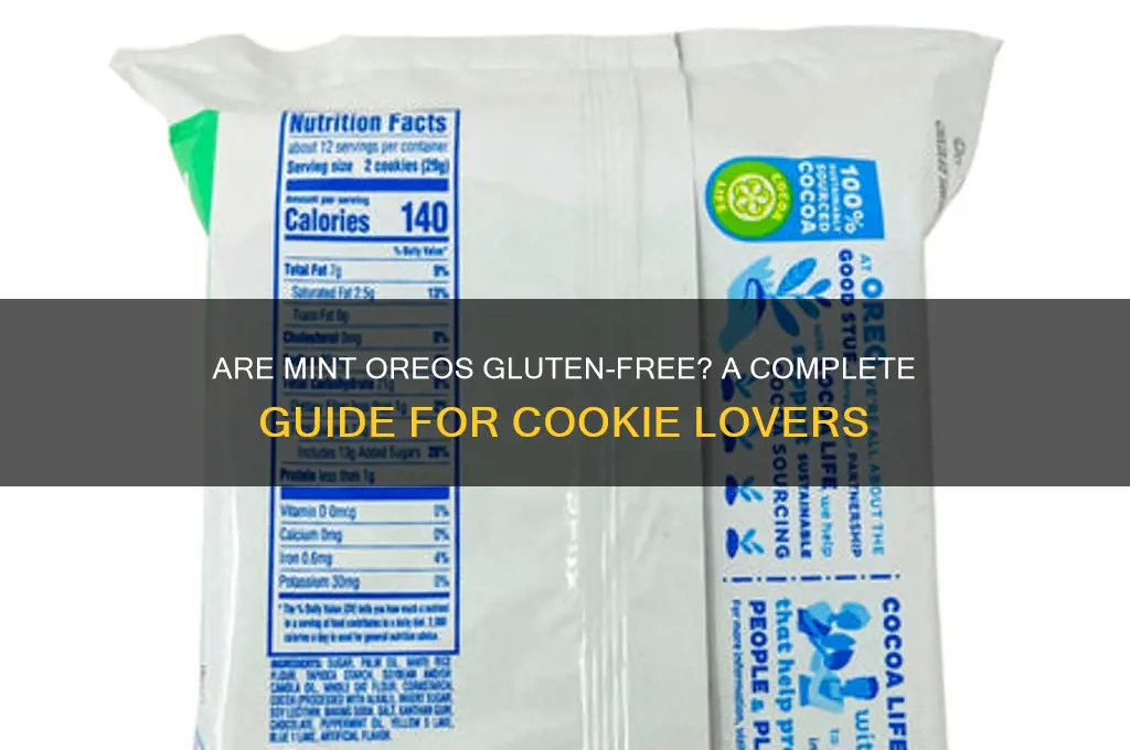 are mint oreos gluten free